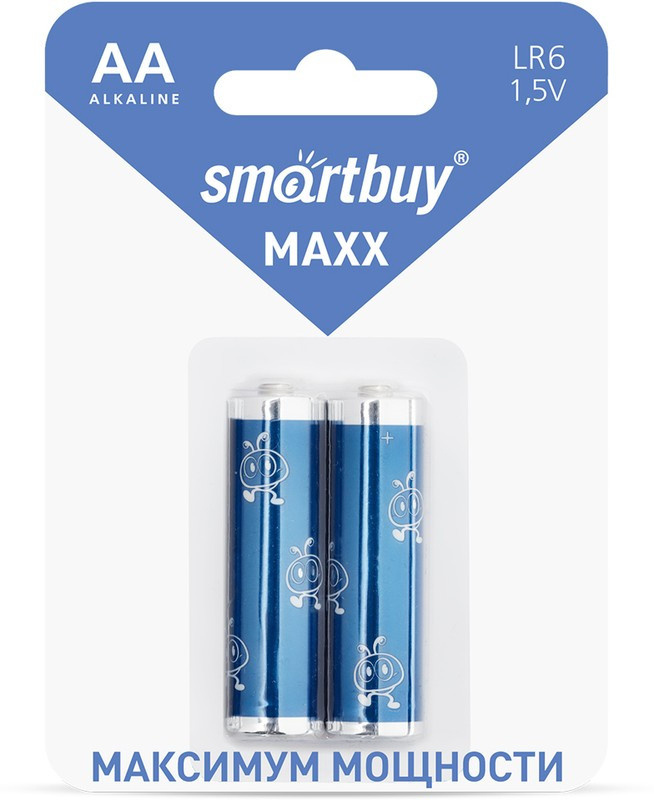 Батарейка SmartBuy LR6 Super MAXX 2шт BL2