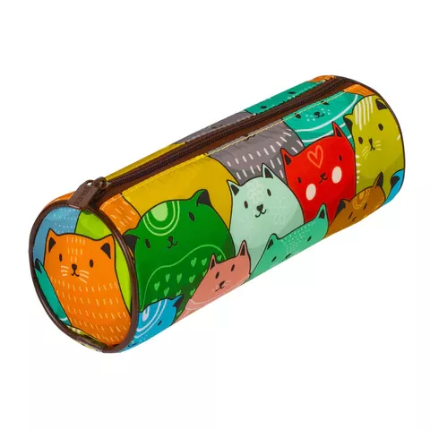 Пенал-тубус BRAUBERG "Cats", Soft-Touch, 22*8 см, 229008