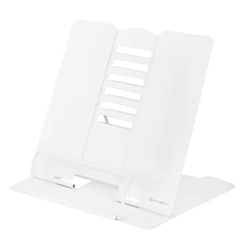 Подставка для книг большая BRAUBERG, White, металлическая, 238056
