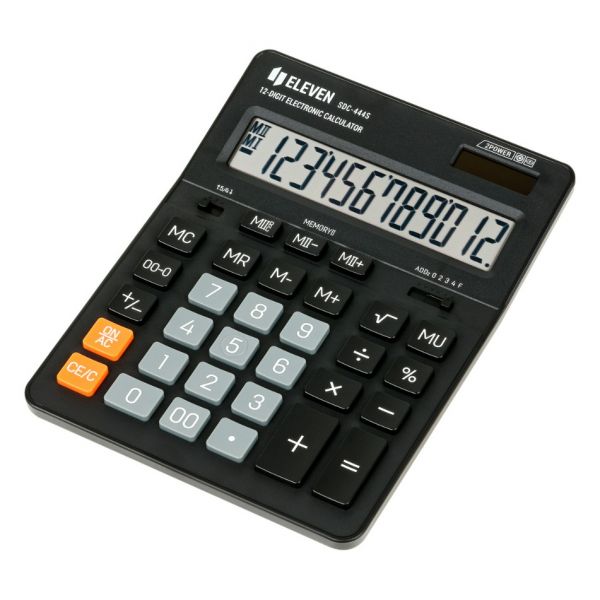 Калькулятор настольный Eleven SDC-444S, (155*205*36мм), 12 разрядов
