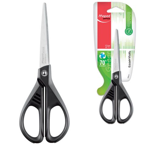 Ножницы  17 см MAPED (Франция) Essentials Green,467010, 468010