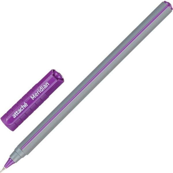Ручка шарик "Attache Meridian" фиолетовый корпус, синяя 1197263 (50)