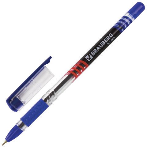 Ручка шарик масл осн BRAUBERG Spark 0,7мм., Синяя 142697 (12)