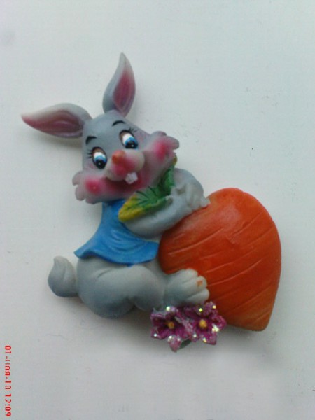 Магнит "Кролик с овощами" 5*7см 945308 (16)