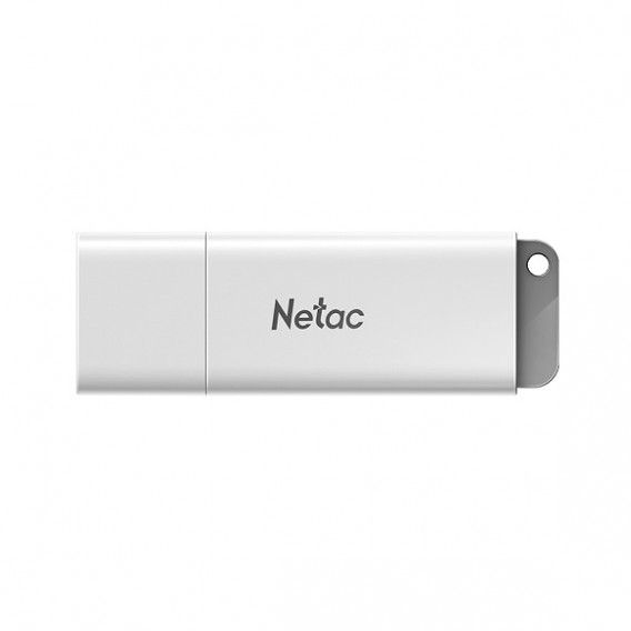 Память Netac 32Gb U185 белая LED-индикатор USB 2.0
