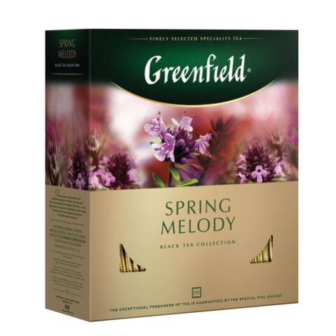 Чай GREENFIELD "Spring Melody" 100 пакетиков в конвертах по 1,5 г, 1065-09