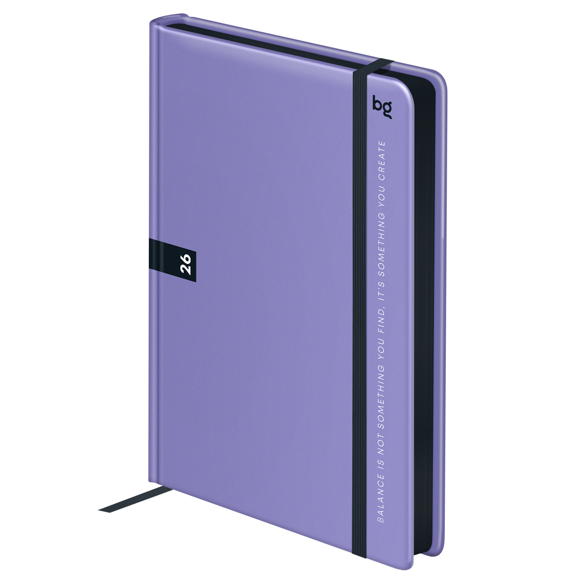 Ежедневник 2026г. А5 BG "Monochrome. Mauve" лиловый, soft touch., DdА5_09616